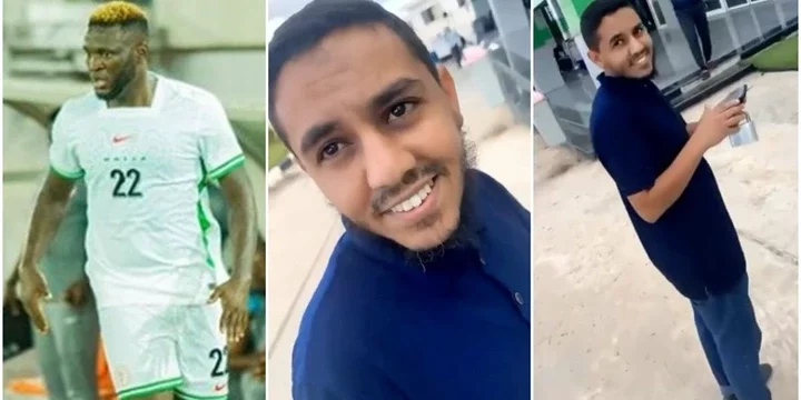 "With your Sapele face" - Moment Victor Boniface confronts Libyan man for filming Super Eagles team -VIDEO