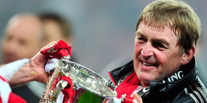 Kenny Dalglish with the EFL Cup