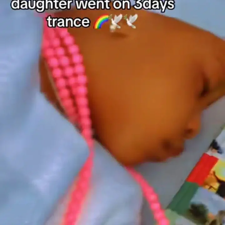 Nigerian mother shares video of 2-year-old daughter in 3-day trance, stirs reactions