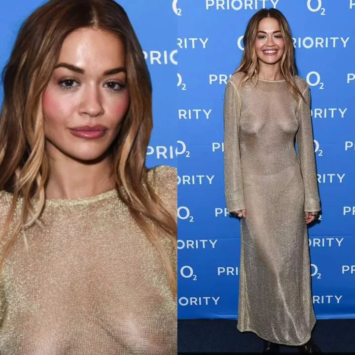 Rita Ora goes br@less in see-through dress at London event (photos)