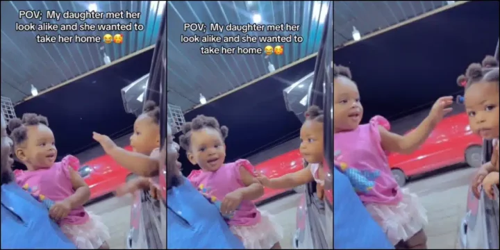 "You sure say nurse no separate them?" - Reactions as couple finds baby girl who looks like their child "You sure say nurse no separate them?" - Reactions as couple finds baby girl who looks like their child