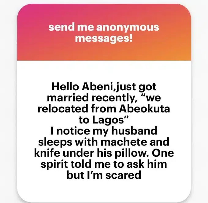 Newlywed wife uncovers scary objects under husband's pillow, raises alarm