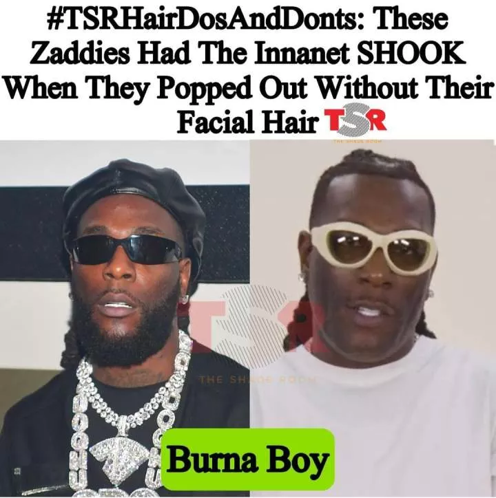 Burna Boy slams foreign media after he was shamed for his beardless look