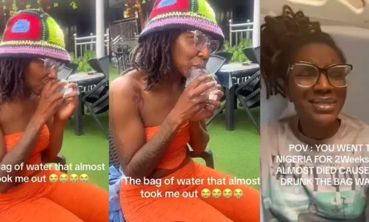 'I nearly lost my life after drinking pure water in Nigeria' - US based lady reveals