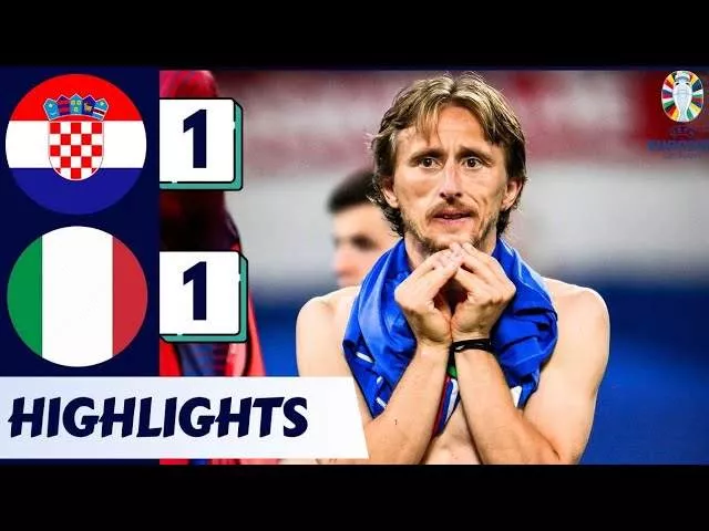 Croatia 1 - 1 Italy (Jun-24-2024) Euro 2024 Highlights