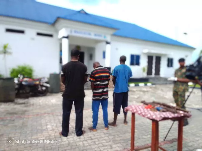 Nigerian Navy Arrests Three Suspects Including Oodua Congress Members In Bayelsa For Illegal Arms