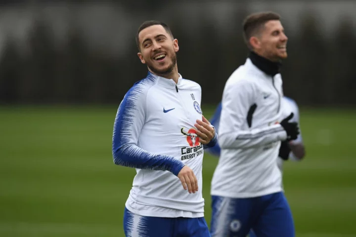 Eden Hazard had a relaxed approach to Chelsea's training sessions, claims John Obi Mikel (Chelsea FC via Getty)