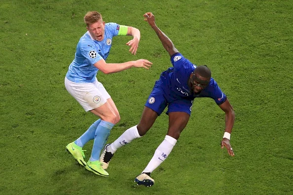 Chelsea defender Antonio Rudiger issues apology to Man City's Kevin De Bruyne after Champions League final injury