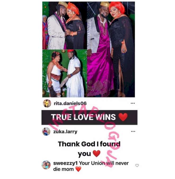 'May your union be blessed' - Regina Daniels' brother reacts to his mother's alleged marriage