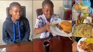 Lady shows off transformation of niece who returned skinny from boarding school (Video) Lady shows off transformation of niece who returned skinny from boarding school (Video)