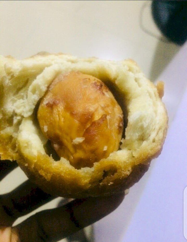 Lady laments after finding 'puff-puff' in egg-roll instead of boiled egg