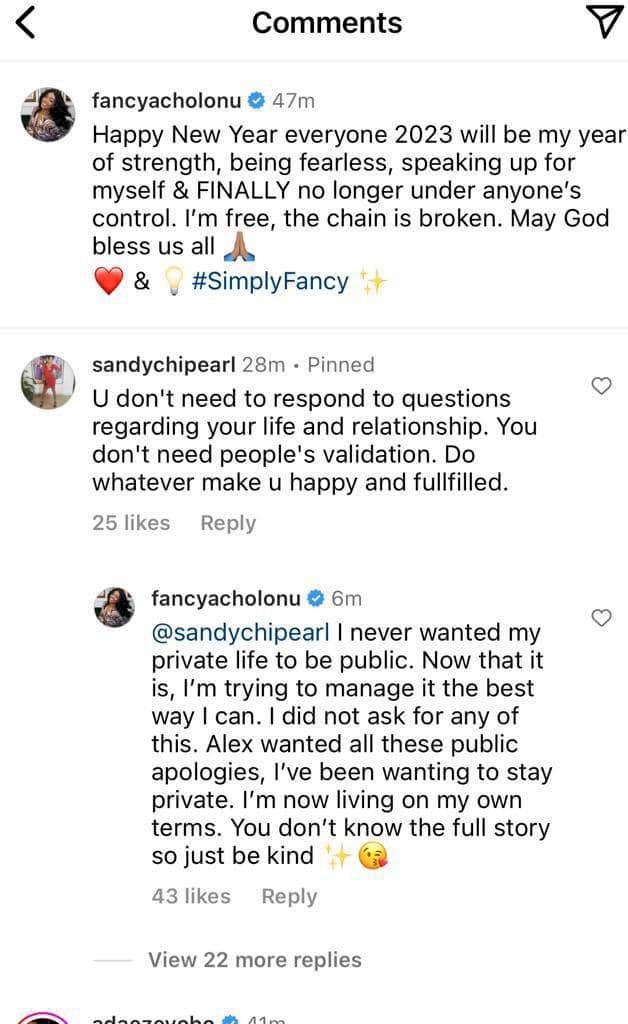 Alex Ekubo made me issue that public apology and I fell for it. My eyes are now open - Fancy Acholonu claims after being dragged for apologizing to ex-fiance