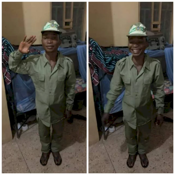 "I will serve my country like this" - Corps member says she won't adjust her 'oversized' NYSC khaki uniform