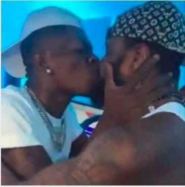 Shatta Wale reacts to backlash trailing him for kissing his male bodyguard (Video)