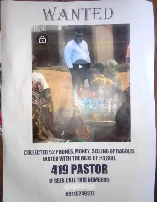 Pastor wanted for allegedly stealing 52 phones and other items belonging to worshippers in Oyo