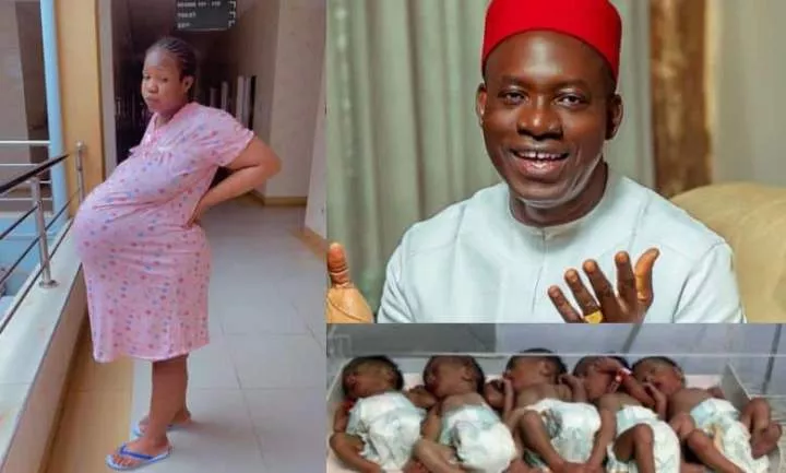 Anambra governor gifts quintuplets' mother N2M