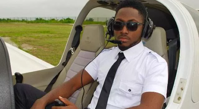 BBNaija star, Miracle celebrates as he passes his flight instructor examination