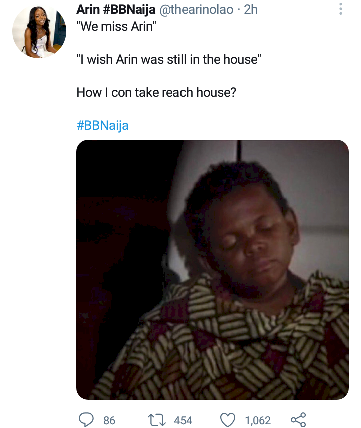 BBNaija: 'How I come take reach house?' - Evicted housemate Arin, questions fans saying they miss her