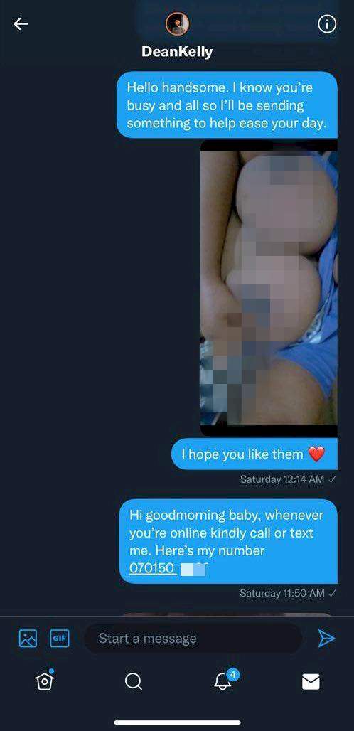 Man in tears after seeing 'bedroom photos' of his babe sent to random men begging to be their friend