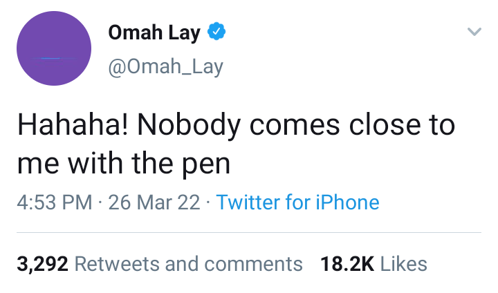 'Nobody comes close to me in songwriting' - Omah Lay boasts as he distances self from Burna Boy's 'richest artiste controversy'