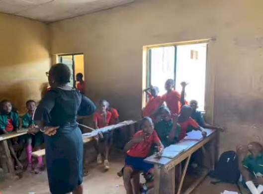 Kanayo O. Kanayo melts hearts after fulfilling pledge to transform the two primary schools he attended (Photos/Video)
