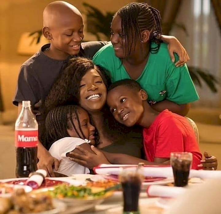 Annie Idibia celebrates 2Face second baby mama's kids