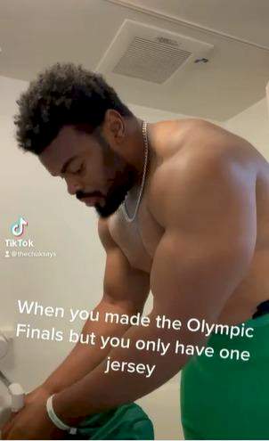 Nigeria's shot put athlete, Enekwechi cries out after he had to wash his jersey to reuse it for the Tokyo Olympics final (Video)