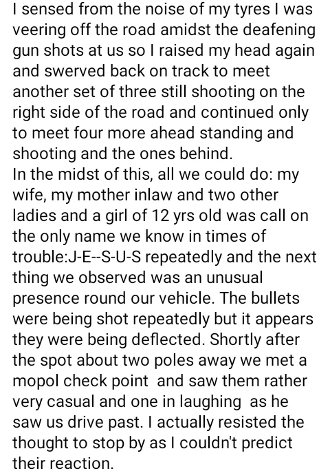  Nigerian man narrates his encounter with AK-47 wielding gunmen 