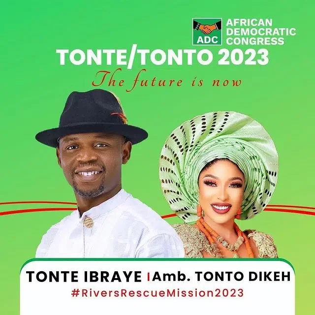 Yul Edochie reacts to Tonto Dikeh's nomination as deputy guber candidate