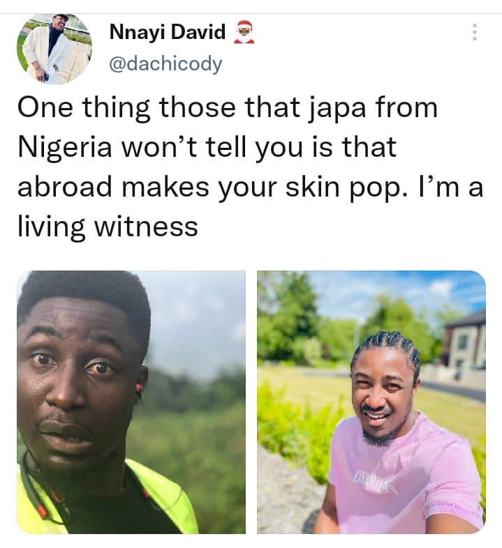 'He went from Kenechukwu to Kendrick Lamar' - Netizens react as man shares transformation photos after moving abroad