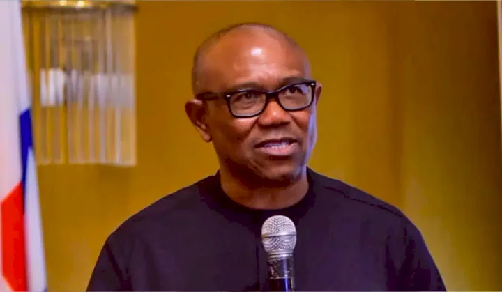 Obidient tattoos Peter Obi on his chest, faces ridicule (Video)