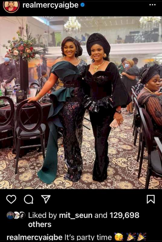 Fans react as actresses, Iyabo Ojo & Mercy Aigbe settle long time beef