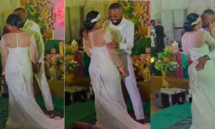 "I want you to watch me kiss her" - Groom tells bride's father on his wedding day (Video)