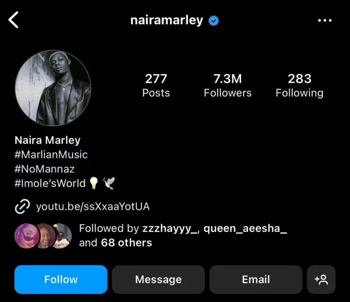 'I am shattered' - Naira Marley mourns, uses Mohbad's photo as profile picture