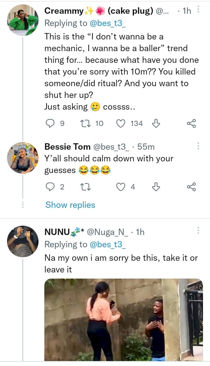 Man apologizes to lover with cheque of N10m, teddy bear, others (Photos)
