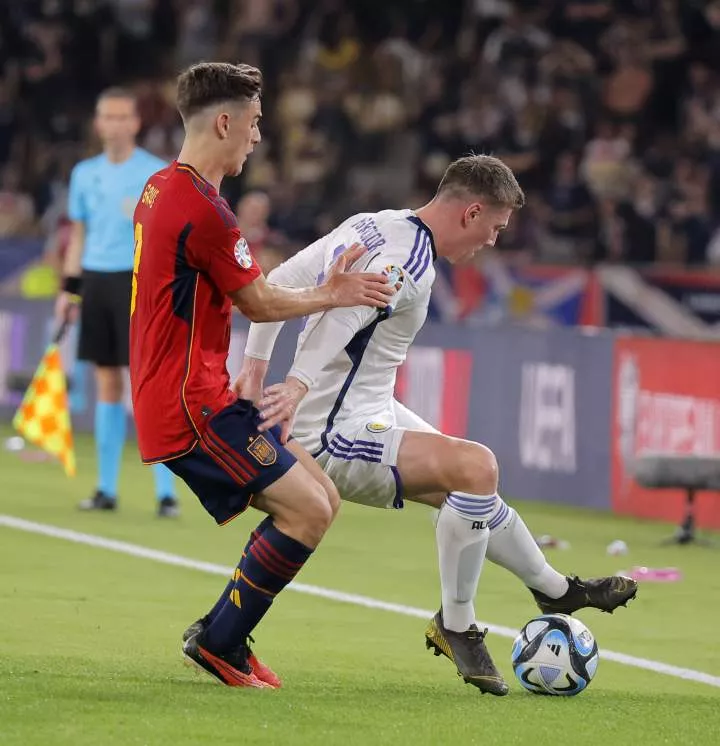 Spain vs Scotland match -- Credit: Imago