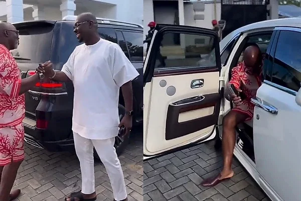 Ex-NFF Boss, Amaju Pinnick, Flaunts His N150 Million Rolls-Royce Ghost, Meets Obi Cubana - autojosh