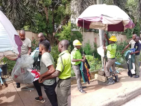 Lagos state gov raid street sellers, seize their items