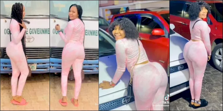 Lady shows off alleged transformation before and during ASUU strike (Video)