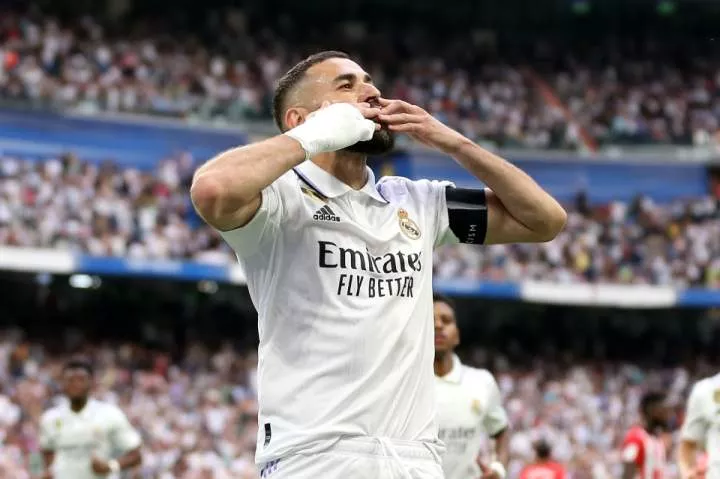 Karim Benzema scores on final Real Madrid appearance and breaks record set by Cristiano Ronaldo