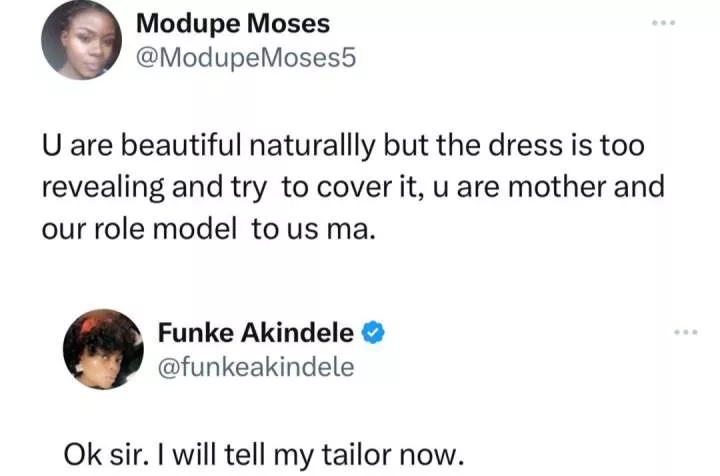 Between actress Funke Akindele and a fashion police