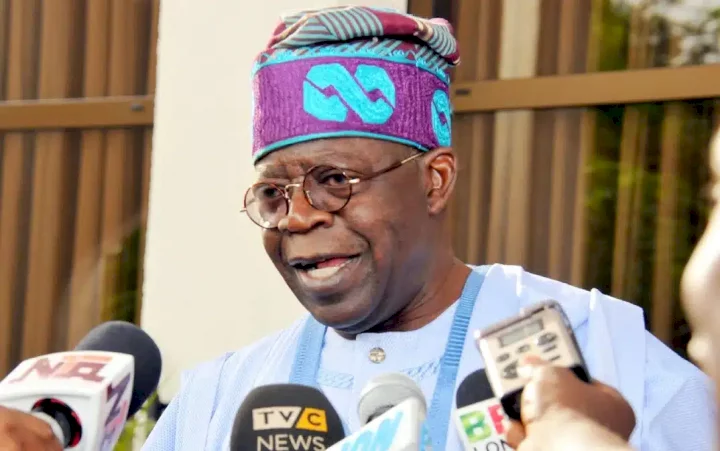 Tinubu spotted at birthday party close to where presidential town hall meeting was held (Video)