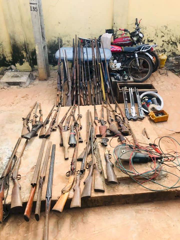 Police arrest 10 suspected gunrunners in Delta, recover 42 locally made guns  