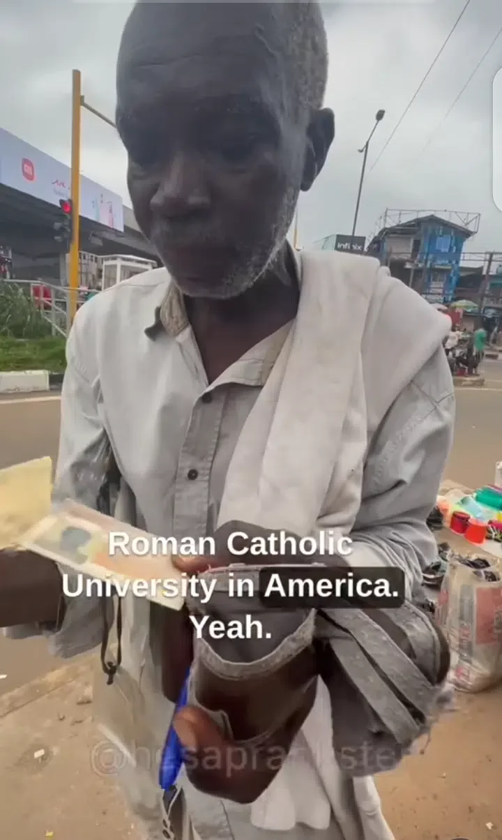 'I'm an Oracle certified professional' - Software engineer begs for alms on the street, narrates heartbreaking story (Video)