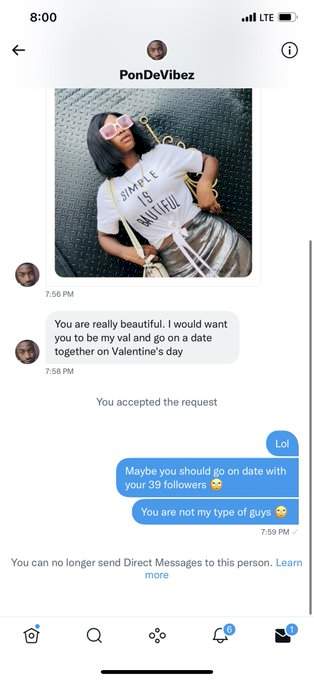 'Go on date with your 39 followers' - Lady drags man who offered to take her out on Valentine's Day