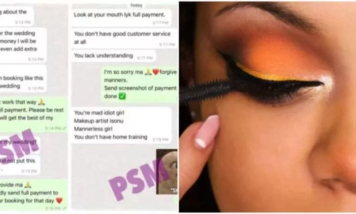 Bride insults makeup artist for refusing to work on credit, chat leaks