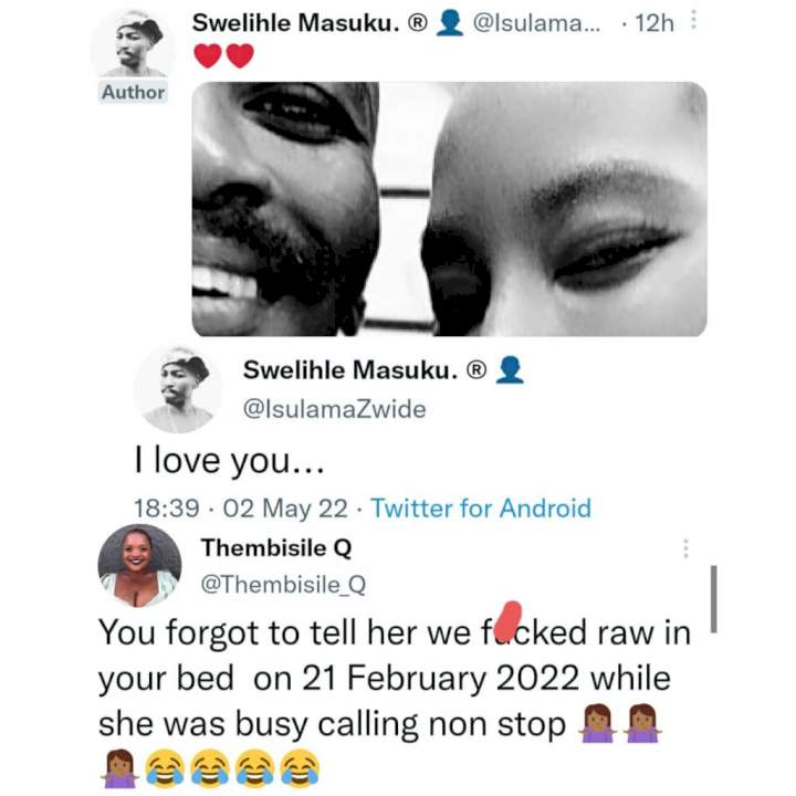 HIV activist trolls man she allegedly had unprotected s3x with after he took to Twitter to celebrate another woman