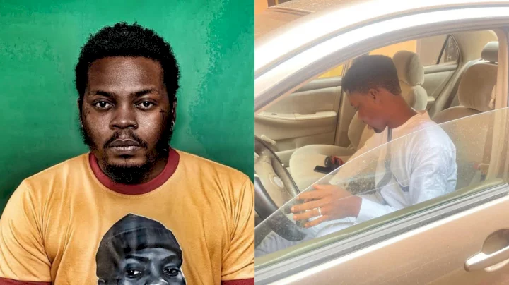 Months after lambasting a Twitter user for begging, Olamide makes him a car owner