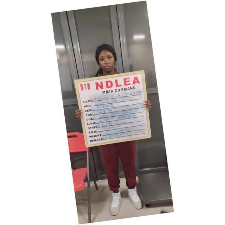 Dubai-bound lady narrates how she was arrested by NDLEA after hard drugs was found in the parcel she received from a friend (video)