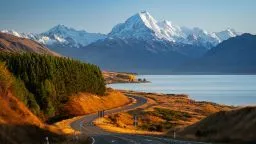 A scenic view of Canterbury, on New Zealand's South Island.